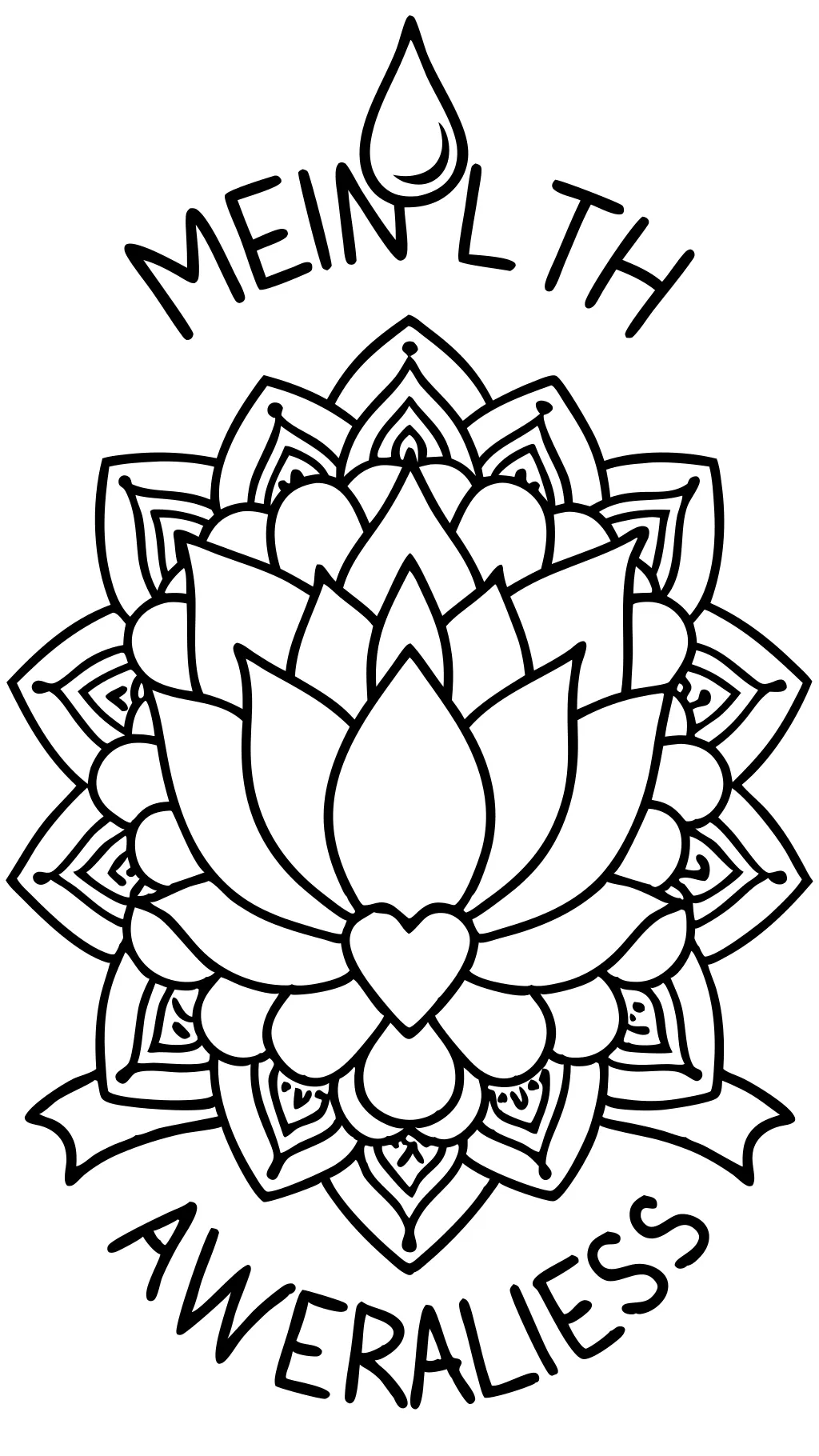 mental health coloring page